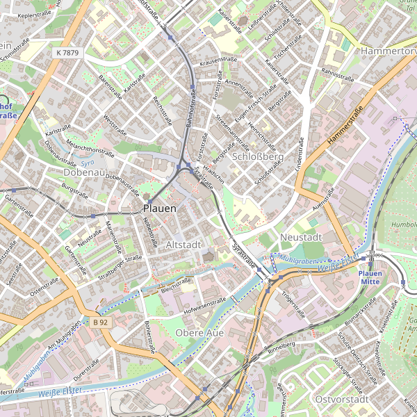 Thumbnail Stadtplan Plauen