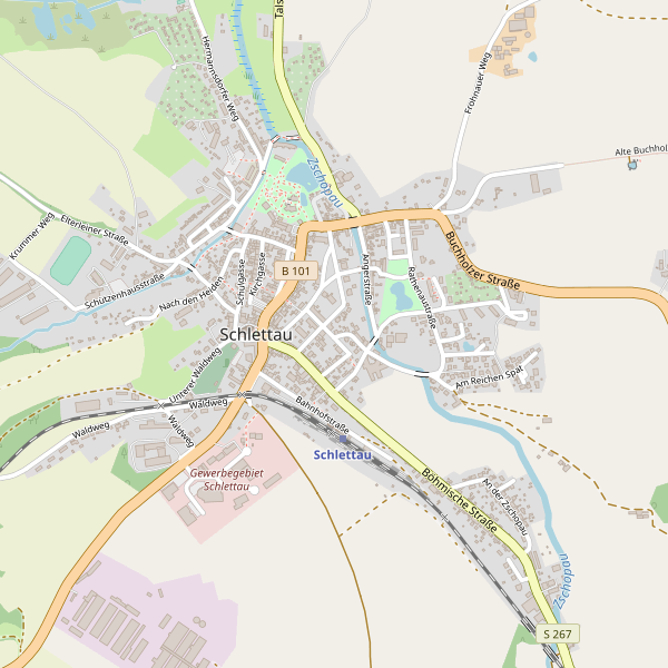 Stadtplan Schlettau Thumbnail