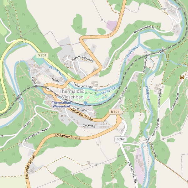 Stadtplan Thermalbad Wiesenbad Thumbnail
