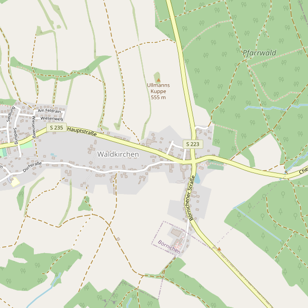 Karte der Toiletten in Waldkirchen (MEK) Thumbnail