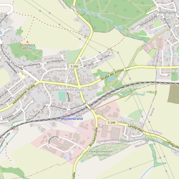 Stadtplan Wüstenbrand Thumbnail