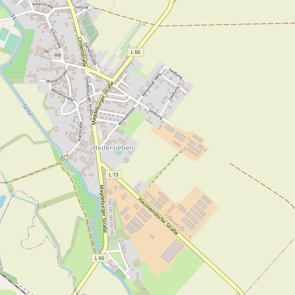 Stadtplan Hedersleben Thumbnail