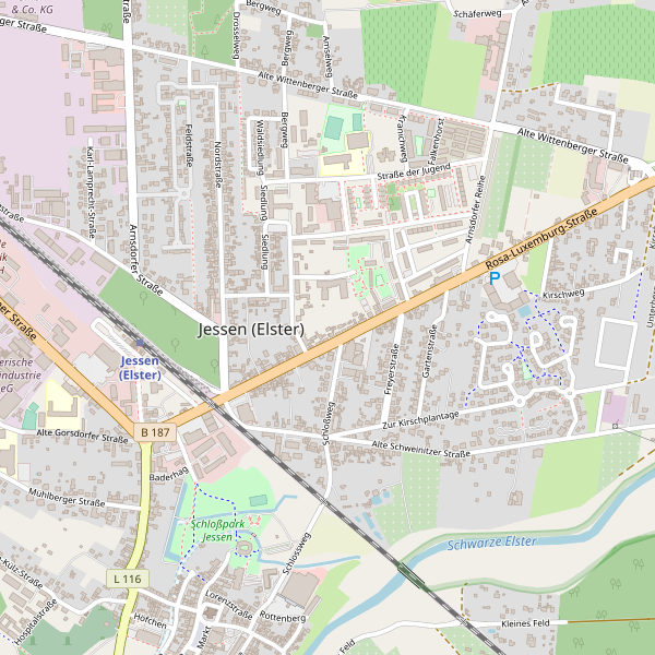 Karte der Toiletten in Jessen (Elster) Thumbnail