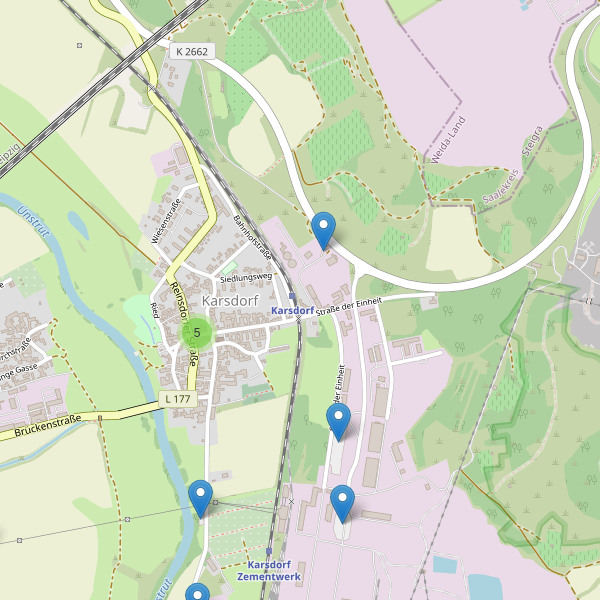 Karte der Parkplätze in Karsdorf (BLK) Thumbnail