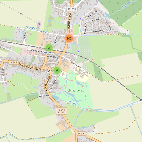 Karte der Parkplätze in Möckern (JL) Thumbnail