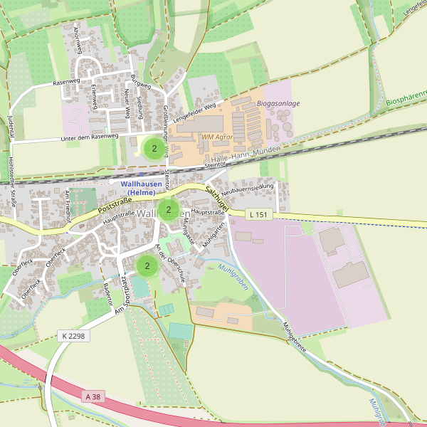 Karte der Parkplätze in Wallhausen (SGH) Thumbnail