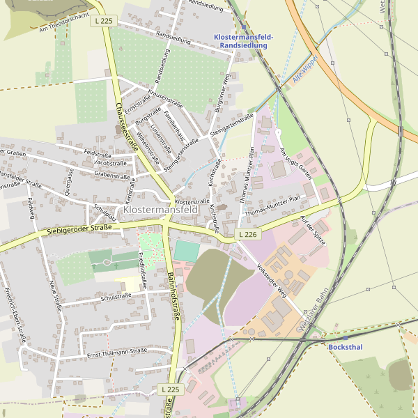 Stadtplan Klostermansfeld Thumbnail