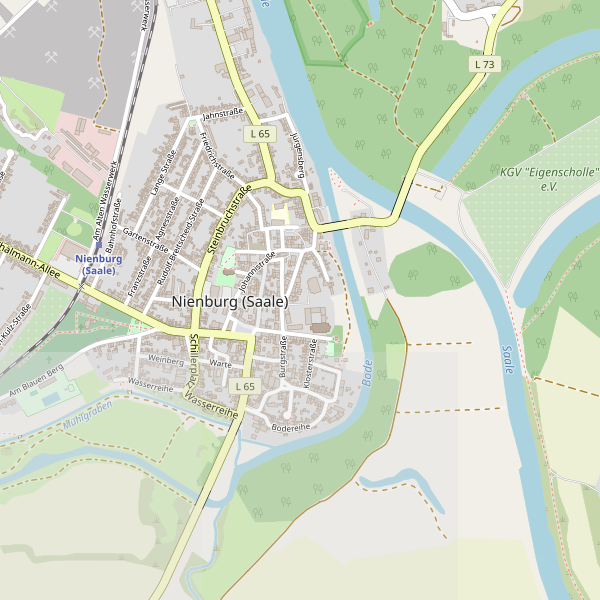 Karte der Toiletten in Nienburg (Saale) Thumbnail