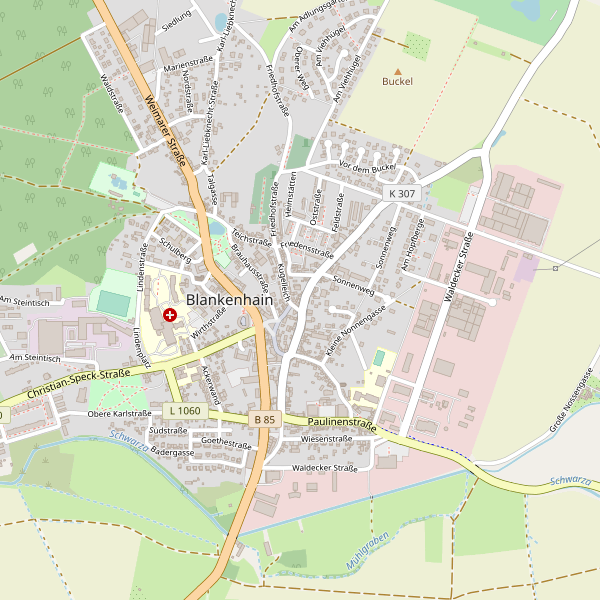 Karte der Toiletten in Blankenhain (AP) Thumbnail