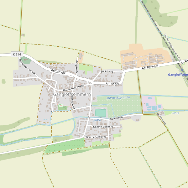 Stadtplan Gangloffsömmern Thumbnail