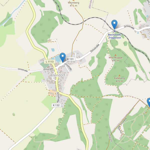 Karte der Parkplätze in Allendorf (SLF) Thumbnail