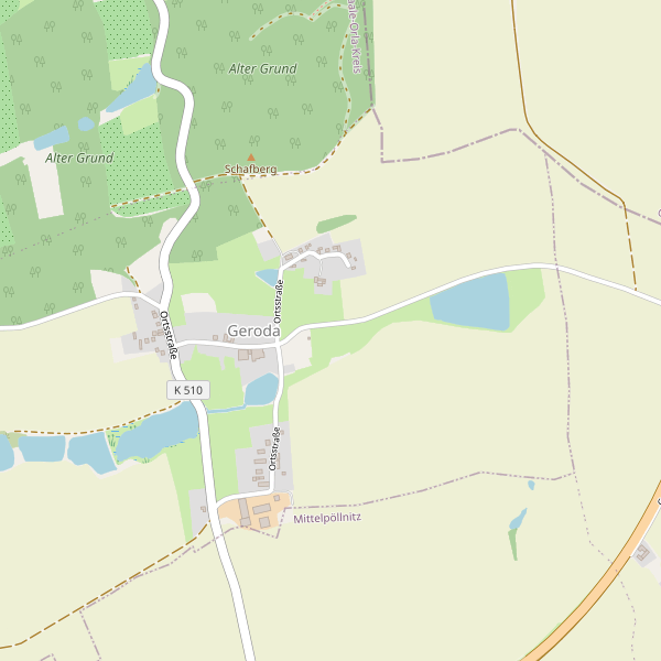 Karte der Parkplätze in Geroda (SOK) Thumbnail