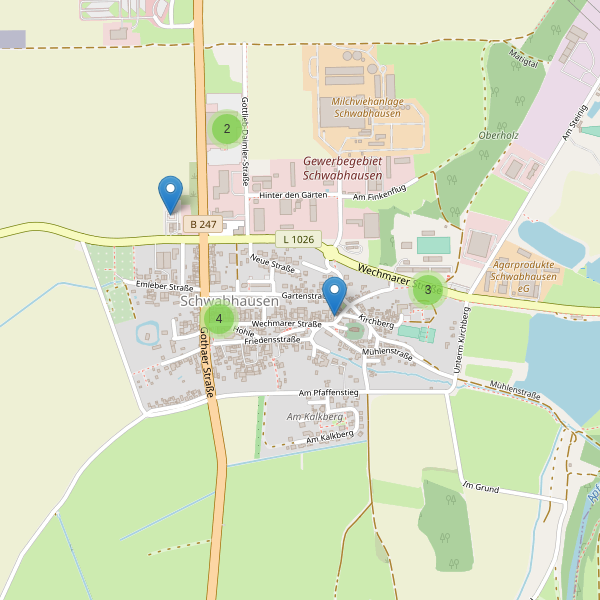 Karte der Parkplätze in Schwabhausen (GTH) Thumbnail