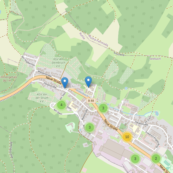 Karte der Parkplätze in Seebach (WAK) Thumbnail