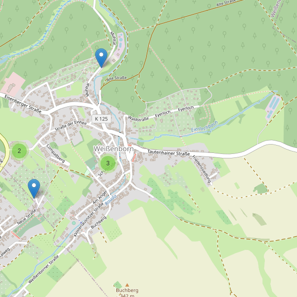 Karte der Parkplätze in Weißenborn (SHK) Thumbnail