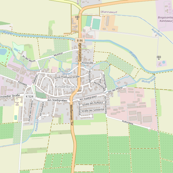 Stadtplan Kindelbrück Thumbnail