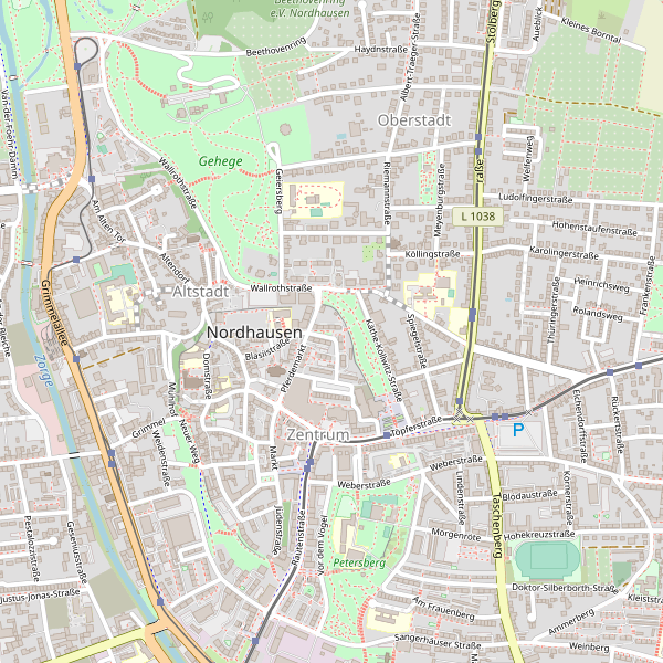 Thumbnail Stadplan Nordhausen