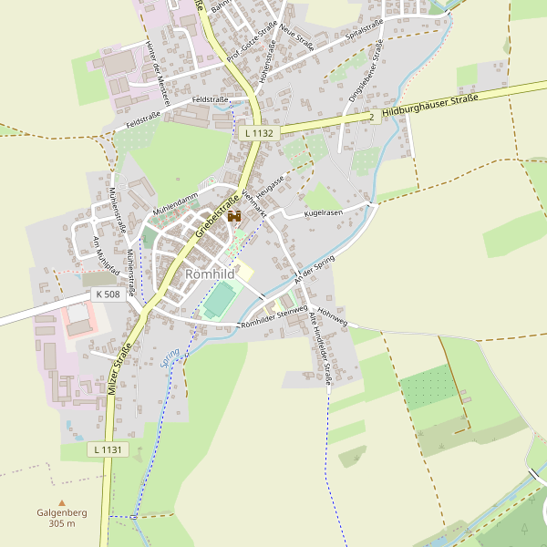 Stadtplan Römhild Thumbnail